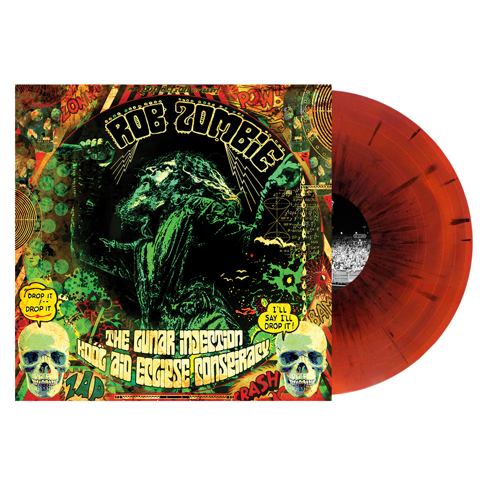 ROB ZOMBIE 'THE LUNAR INJECTION KOOL AID ECLIPSE CONSPIRACY' LP (Oxblood Orange Swirl w/Black Splatter Vinyl)
