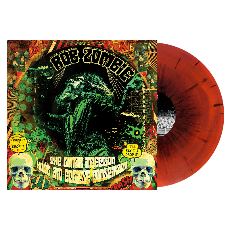 ROB ZOMBIE 'THE LUNAR INJECTION KOOL AID ECLIPSE CONSPIRACY' LP (Oxblood Orange Swirl w/Black Splatter Vinyl)