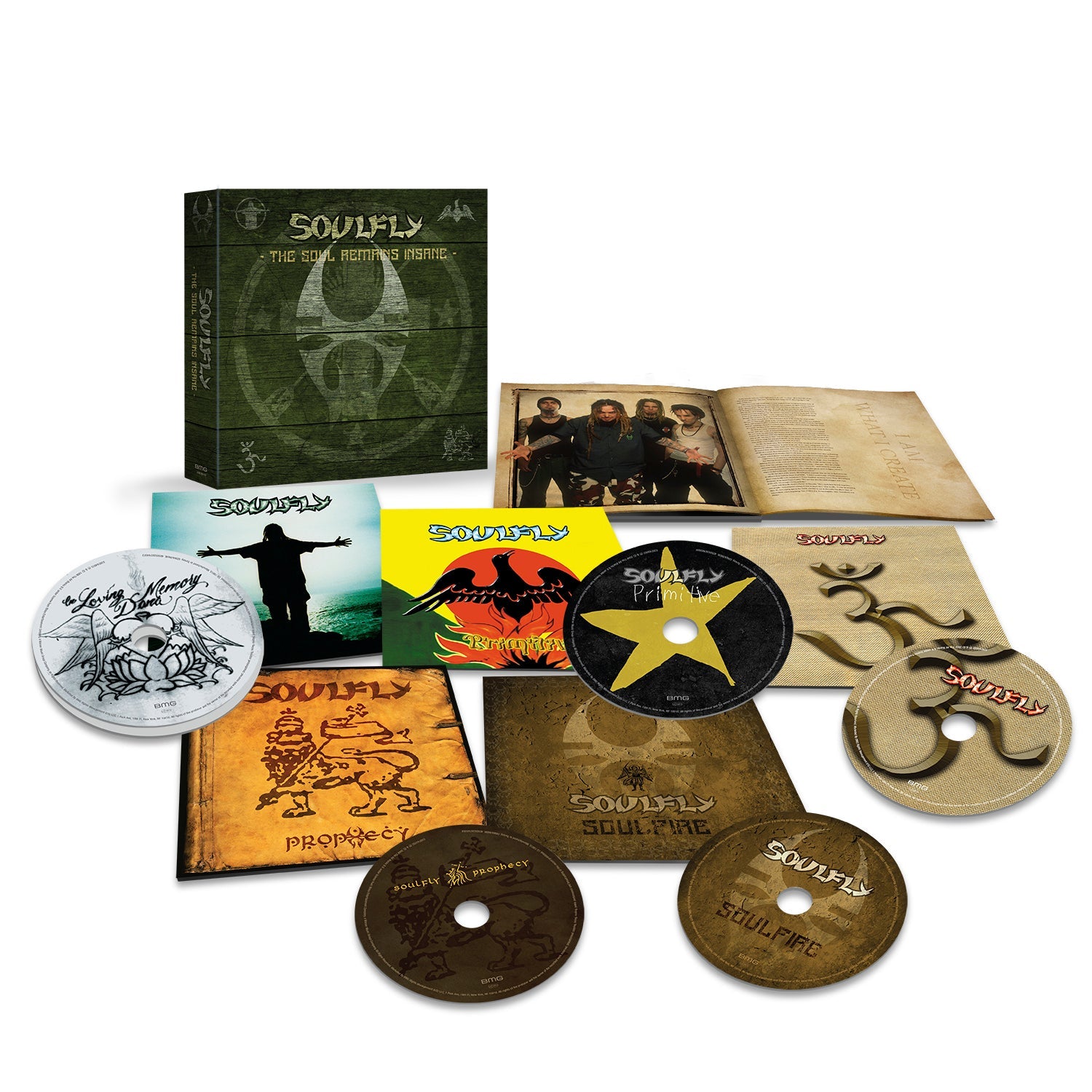 SOULFLY 'THE SOUL REMAINS INSANE: THE STUDIO ALBUMS 1998 TO 2004' CD BOX SET