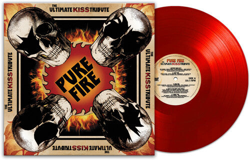 VARIOUS ARTISTS 'PURE FIRE ULTIMATE KISS TRIBUTE' LP (Red Vinyl)