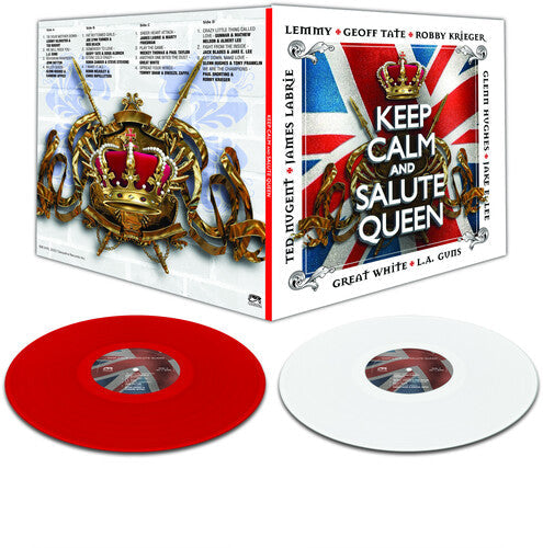 VARIOUS ARTISTS 'KEEP CALM & SALUTE QUEEN' 2LP (Red & White Vinyl)