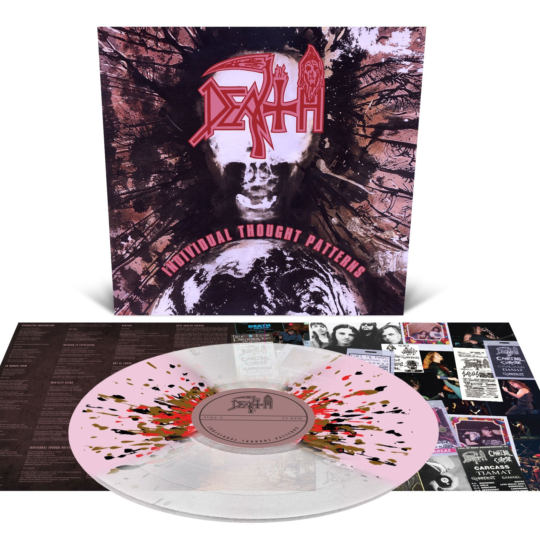 DEATH 'INDIVIDUAL THOUGHT PATTERNS' LP (Butterfly Effect with Splatter)
