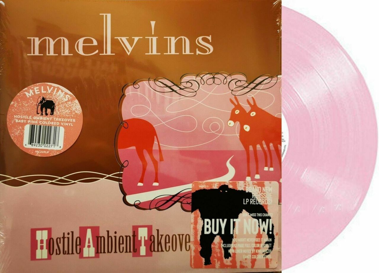 MELVINS 'HOSTILE AMBIENT TAKEOVER' LP (Pink Vinyl)