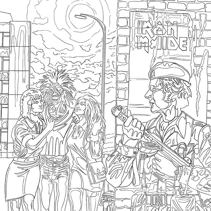IRON MAIDEN THE SINGLES VOLUME II COLORING BOOK