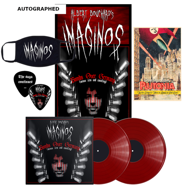 ALBERT BOUCHARD'S 'IMAGINOS II - BOMBS OVER GERMANY (MINUS ZERO AND COUNTING)' 2LP (Limited Edition – Only 100 Made, Ruby Vinyl)