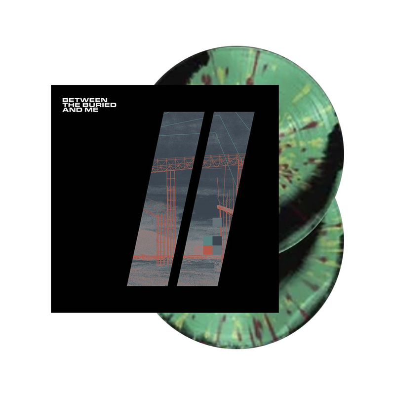 BETWEEN THE BURIED AND ME 'COLORS II' BLACK & MINT GREEN SIDE A/B W/ EASTER YELLOW & OXBLOOD SPLATTER 2LP