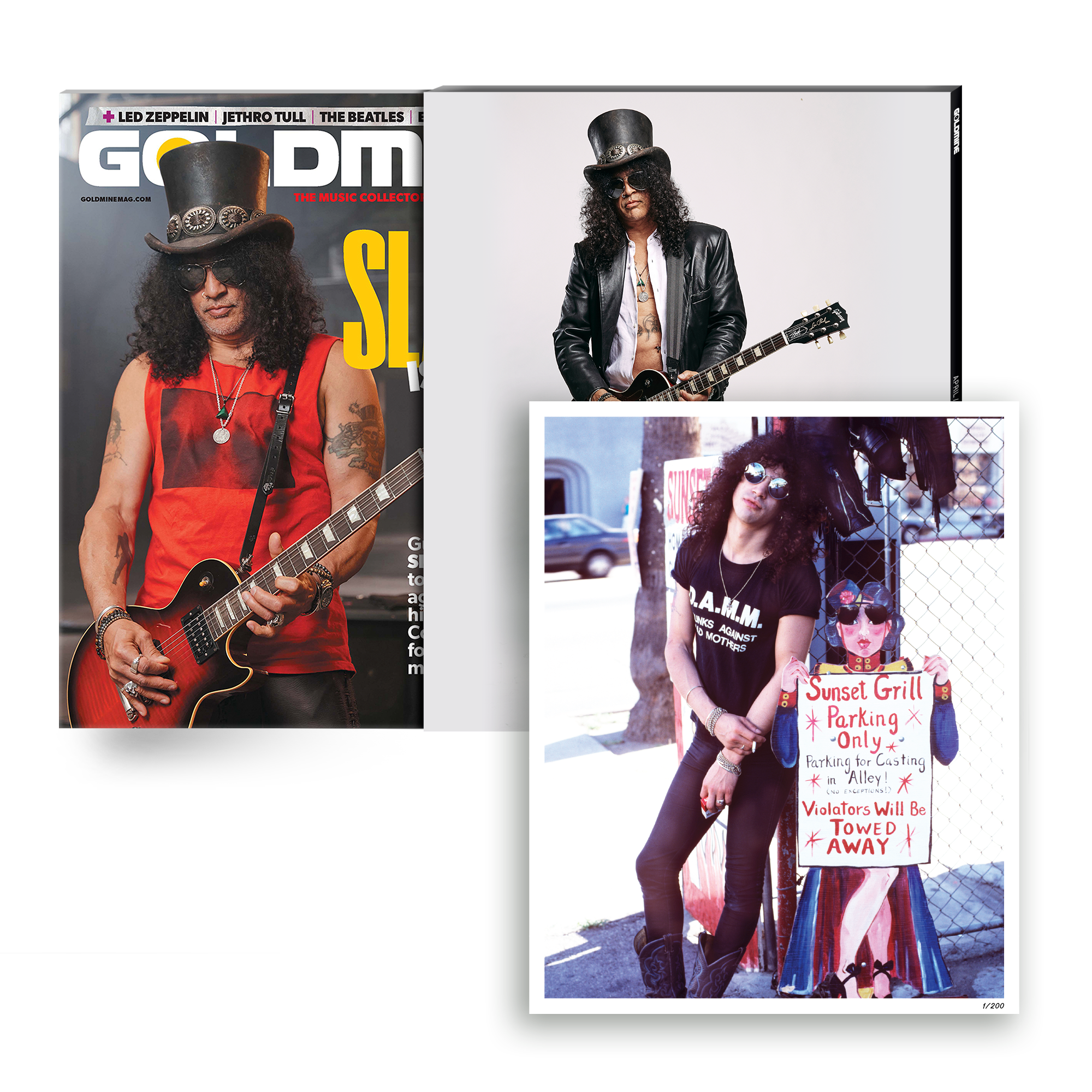 GOLDMINE x SLASH APR/MAY 2022 ALTERNATE COVER ISSUE WITH HAND-NUMBERED SLIPCASE & EXCLUSIVE PHOTO PRINT - LIMITED TO 200