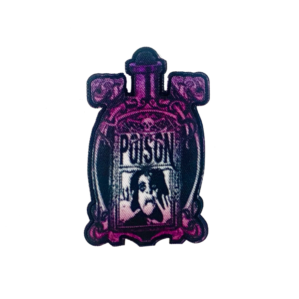 ALICE COOPER POISON BOTTLE EMBROIDERED PATCH