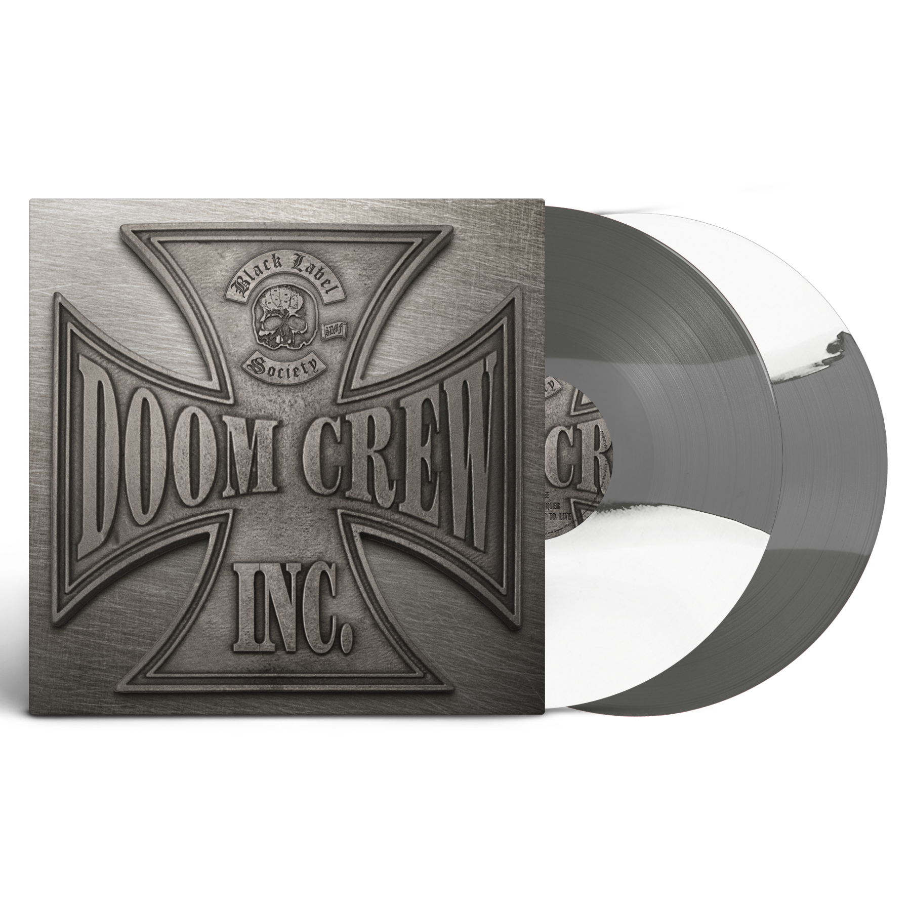 BLACK LABEL SOCIETY 'DOOM CREW INC.' 2LP (Limited Edition — Only 500 Made, Grey, Black, & White Vinyl)