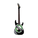SLAYER - JEFF HANNEMAN - GREEN HEINEKEN LOGO MINI GUITAR