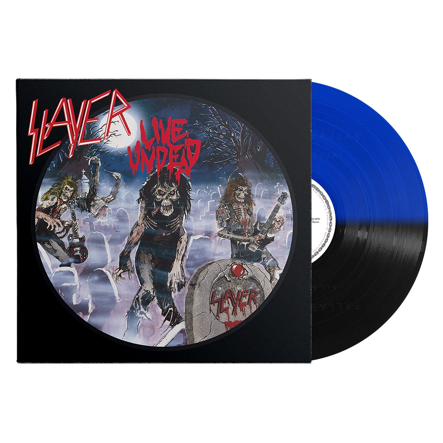 SLAYER 'LIVE UNDEAD' LP (Midnight Blue & Black Split Vinyl)
