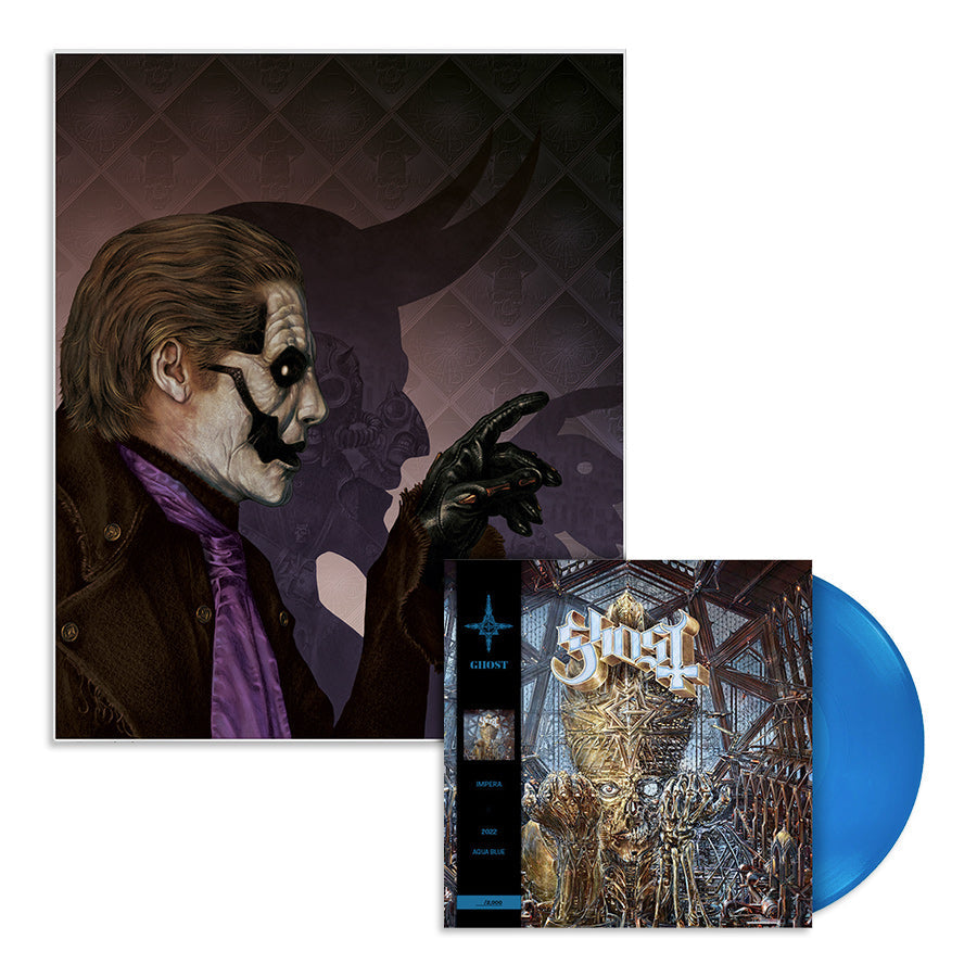GHOST ‘IMPERA’ – AQUA BLUE LP + LIMITED EDITION PRINT