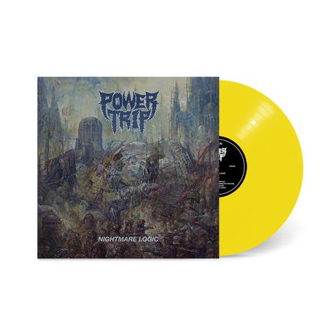 POWER TRIP 'NIGHTMARE LOGIC' OPAQUE YELLOW RILEY GALE FOUNDATION EDITION LP