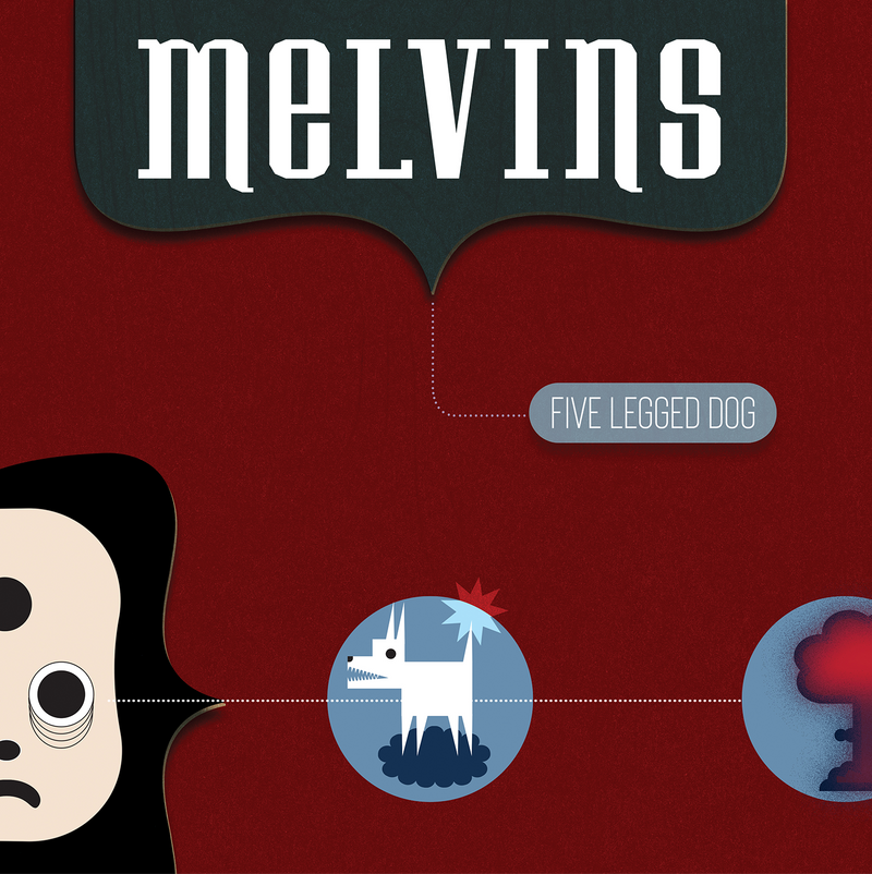 MELVINS 'FIVE LEGGED DOG' 2LP WITH POSTER (Colored Vinyl)