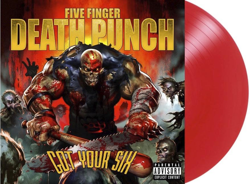 FIVE FINGER DEATH PUNCH 'GOT YOUR SIX' LIMITED-EDITION RED OPAQUE LP – ONLY 300 MADE
