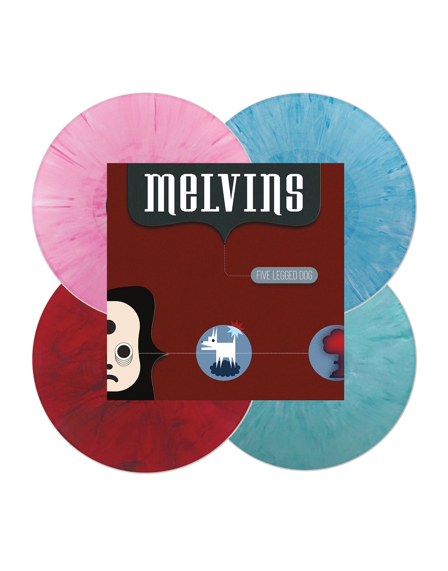 MELVINS 'FIVE LEGGED DOG' 2LP WITH POSTER (Colored Vinyl)