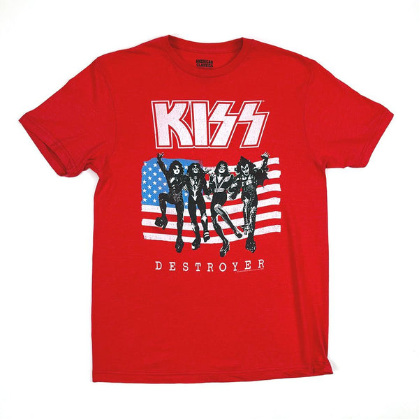 KISS 'DESTROYER' RED T-SHIRT 